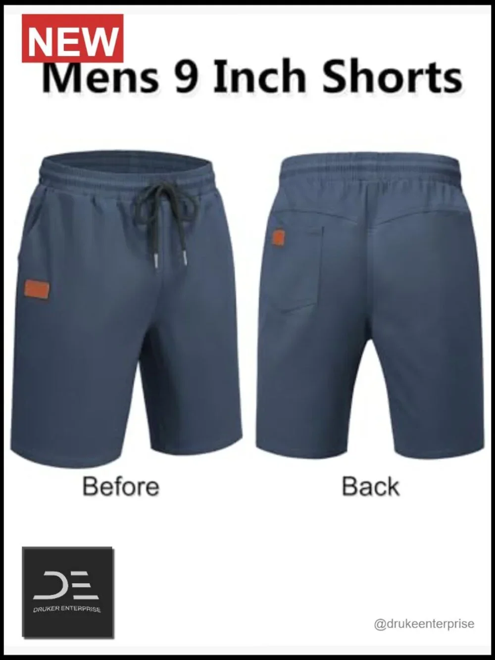 Mens Casual Chino Shorts 9